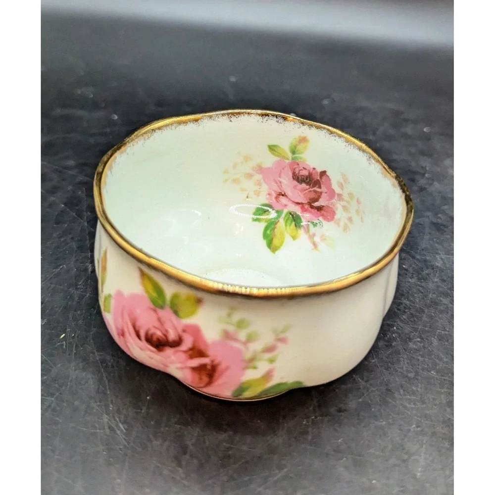 Vintage Royal Albert American Beauty Mini Creamer Open Sugar Bowl Floral Flower